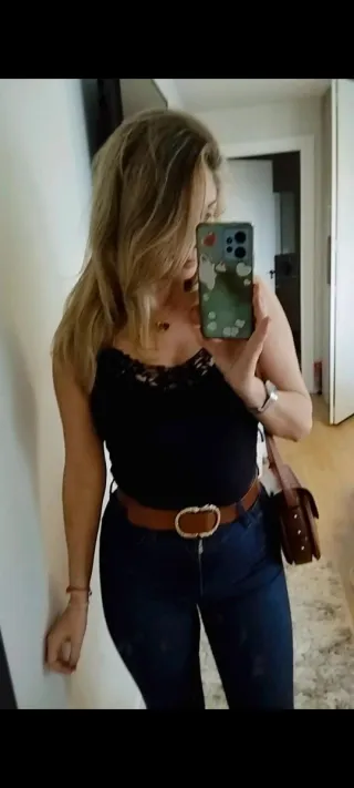 Cinturón Sezane Piel Hebilla Dorada