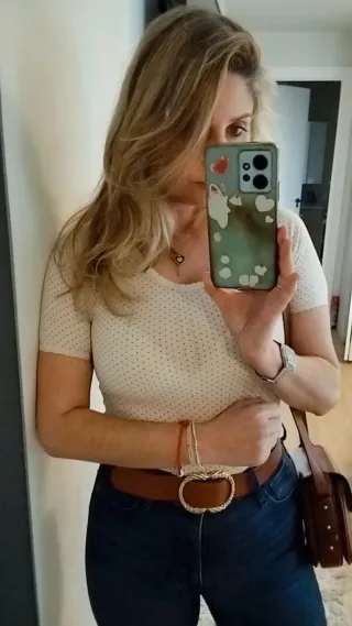 Cinturón Sezane Piel Hebilla Dorada