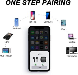 Auriculares Bluetooth, auriculares Bluetooth con m