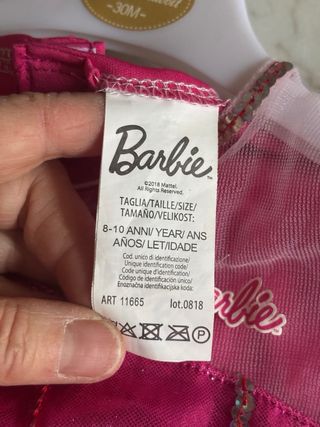 Vestito Carnevale Barbie Bambina