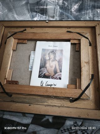 Quadro paesaggio marino con barche