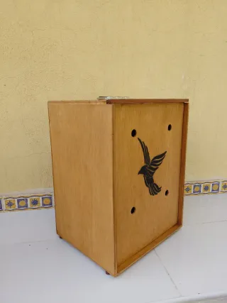 Transportín Jaula Canarios Pájaros Madera