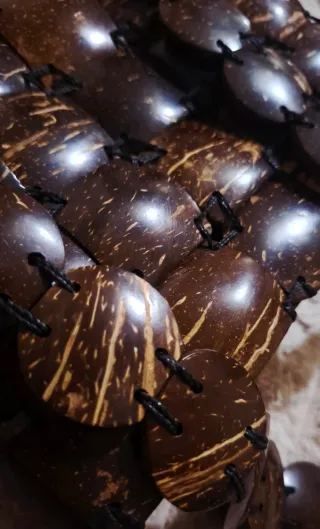 Borsa tracolla legno a quadretti