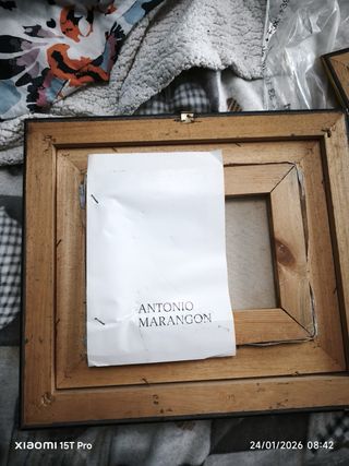 Quadro con cornice dorata