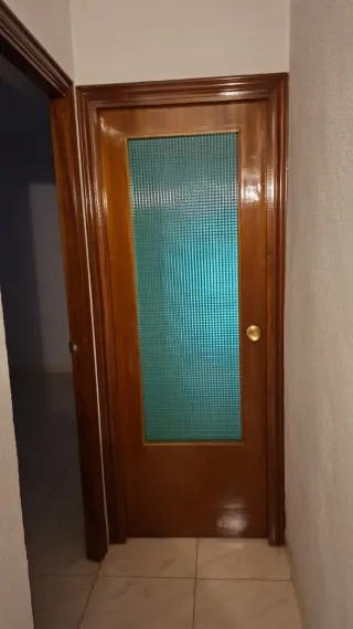 2 Puertas Madera Cristal Verde