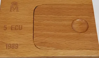 Moneda 5 ECU Plata 1989