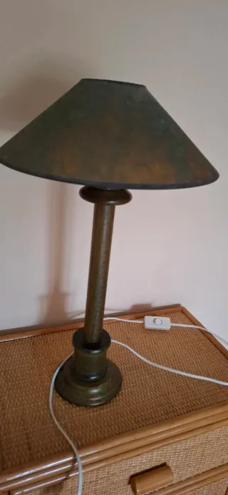 2 Lámparas de Mesa Verdes