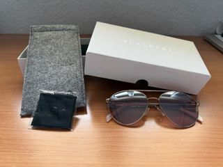 Gafas de sol Scalpers doradas y rosas