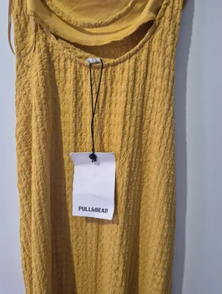 Vestido amarillo halter
