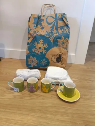 Juego 6 tazas café A Loja do gato preto