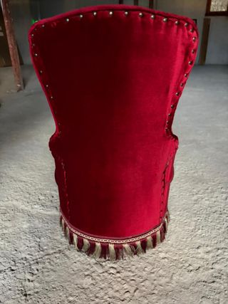 2 Butacones/ Sillón de Terciopelo Rojo