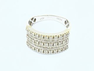 Anillo Oro Blanco 18K con Brillantes
