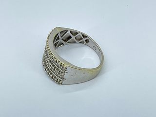 Anillo Oro Blanco 18K con Brillantes