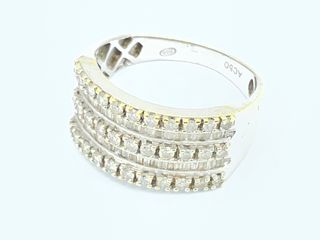 Anillo Oro Blanco 18K con Brillantes