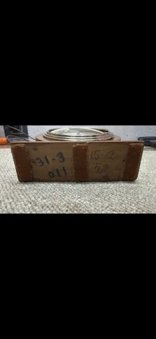 Radio Reloj Antiguo Madera