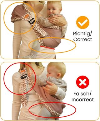 Cinturón portabebés ergonómico para niños pequeños