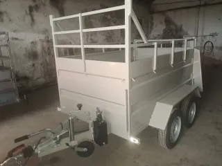 Remolque basculante 210x130x72, 2 ejes con freno