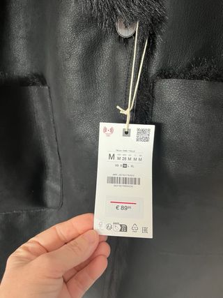 Abrigo reversible doble faz Zara Talla M