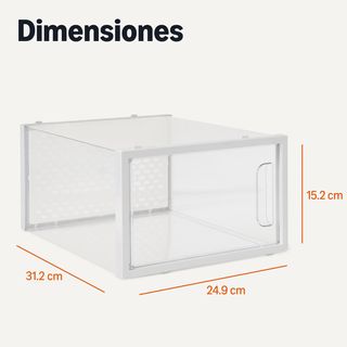 Amazon Basics - Caja organizadora de zapatos apila