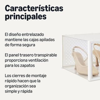 Amazon Basics - Caja organizadora de zapatos apila