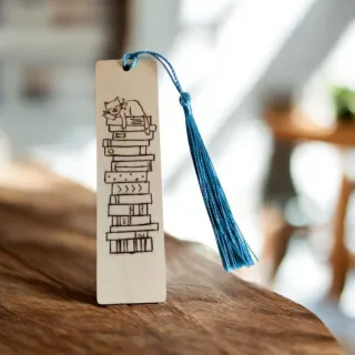 Punto de libro de madera personalizado