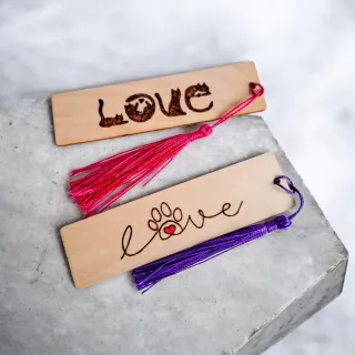 Punto de libro de madera personalizado