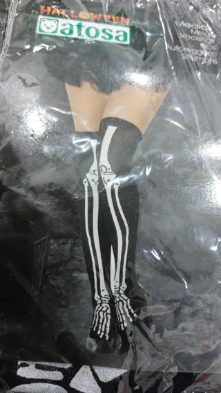 Collant scheletro donna Halloween Atosa