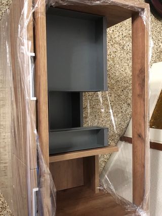 Mueble lavabo madera