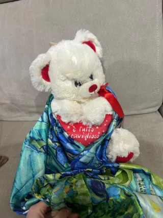 Set San Valentino Foulard nuovo 180x80