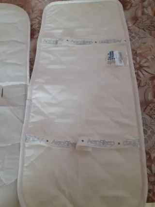 Materasso e coprimaterasso culla traspirante.