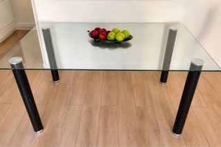 Mesa de cristal 140x80 cm