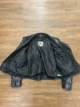 Chaqueta Biker Cuero AMI Talla XXL