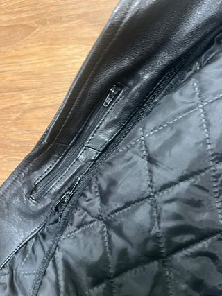 Chaqueta Biker Cuero AMI Talla XXL