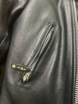 Chaqueta Biker Cuero AMI Talla XXL