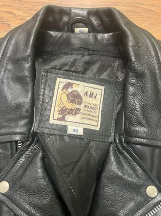 Chaqueta Biker Cuero AMI Talla XXL