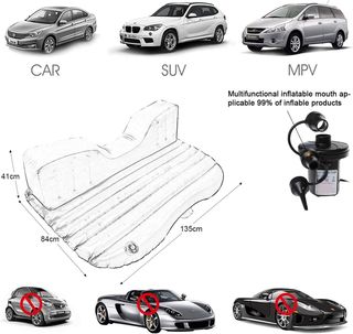 EDIESI, Colchón Coche Hinchable, Colchoneta Inflab