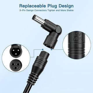 Cargador Universal Portátil 90W, Adaptador AC Comp