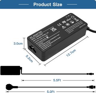 Cargador Universal Portátil 90W, Adaptador AC Comp