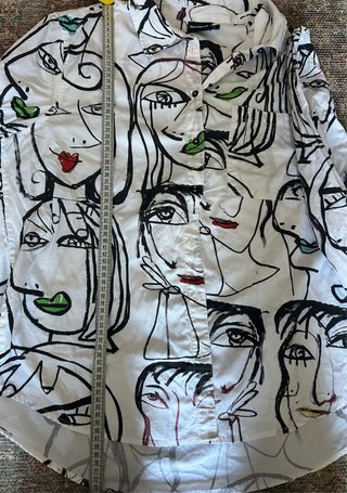 Camisa Desigual Talla XL Estampado Abstracto