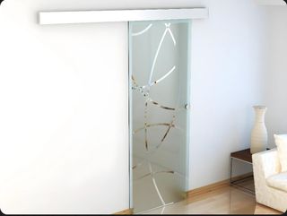 Puerta Corredera Cristal Templado 93x205cm
