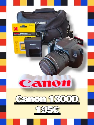 Cámara Canon EOS 1300D + Accesorios