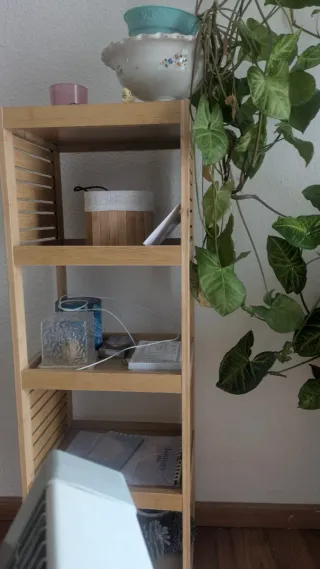 Estantería de bambú/madera pequeña