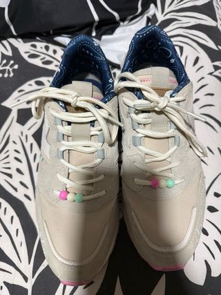 Zapatillas Victoria Beige y Rosa