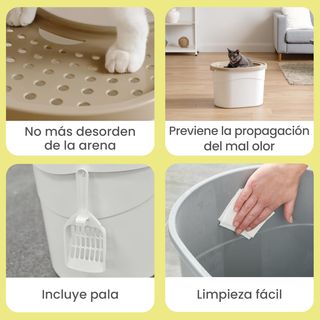 Iris Ohyama Arenero Gato Cubierto con Pala, hasta