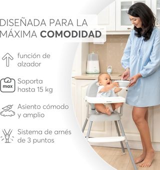 KikkaBoo SPOONY Trona Bebé 3 en 1, Silla Alta hast