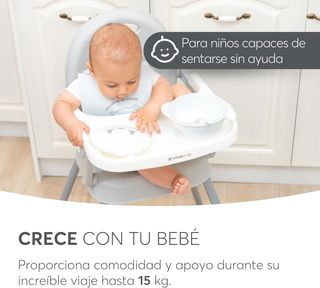 KikkaBoo SPOONY Trona Bebé 3 en 1, Silla Alta hast