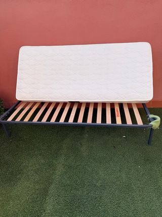 Somier 190x80 con Colchón + Almohada Regalo