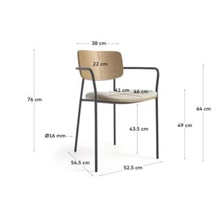 4 Sillas Kave Home De Temporada - Beige/Marrón