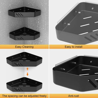 Ibergrif M34034B Estante para Ducha sin Taladros,