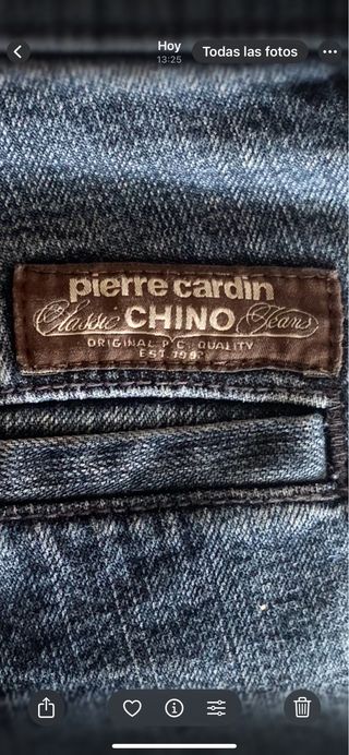 Pantalones Chinos Vaqueros Pierre Cardin Azul